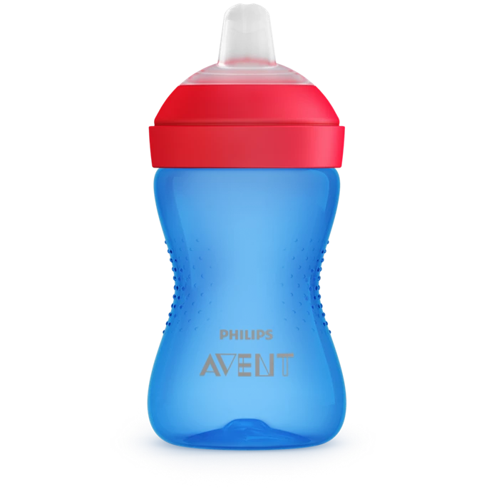 Avent - Zachte, bijtbestendige tuitbeker - Blauw