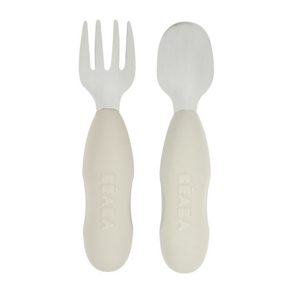 Béaba - Bestekset Roestvrijstaal Velvet Grey 2-Pack