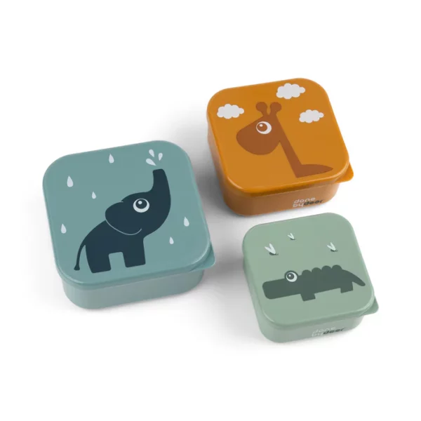 Done By Deer - Snackbox Set - Blue Mix