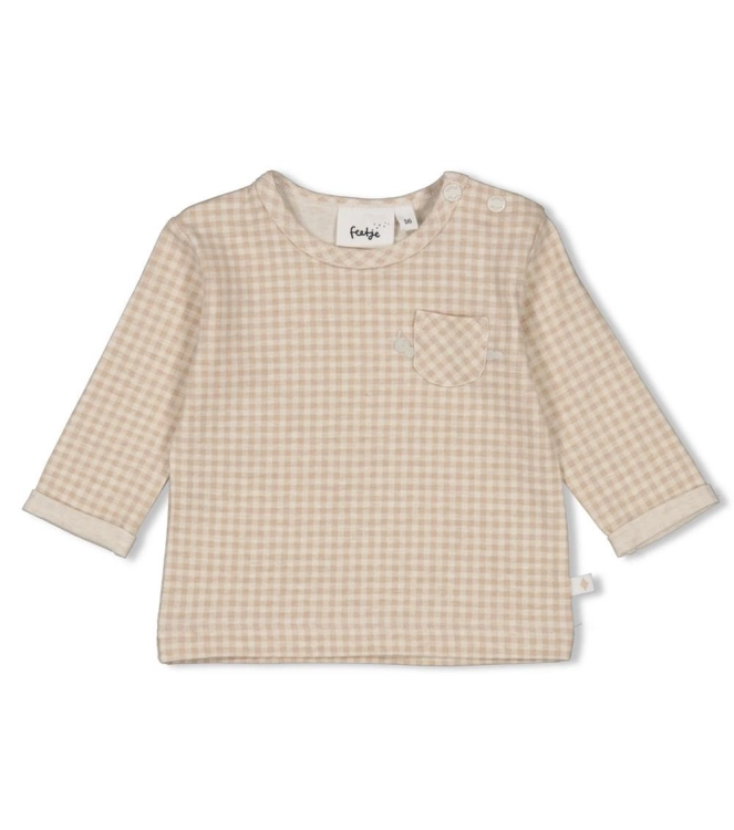 Feetje - Longsleeve Ruit - Picnic Party - Taupe