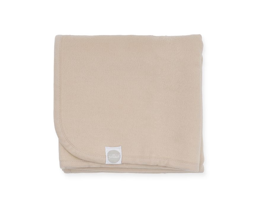 Jollein - Deken Wieg Jollein 75x100 Katoen Nougat