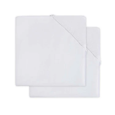 Jollein - Hoeslaken Molton 60*120cm Wit 2Pack