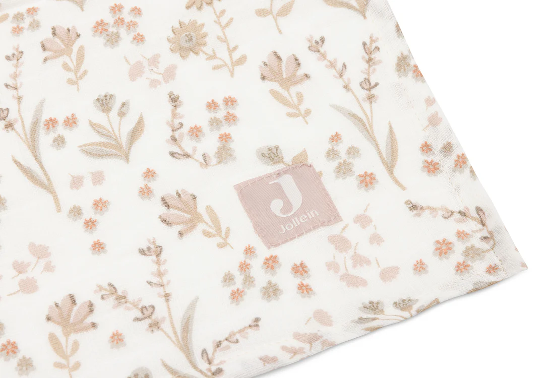 Jollein - Hydrofiele Doek Large 115*115 cm - Bloomy (2 pack)