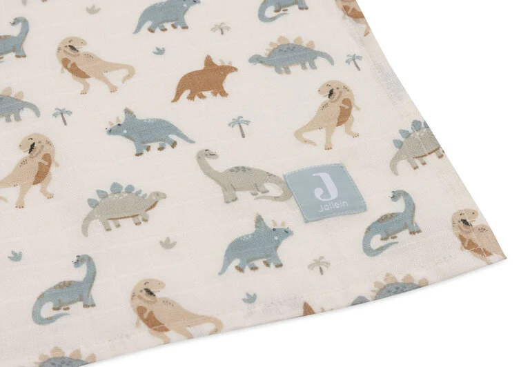 Jollein - Hydrofiele Doek Large 115x115cm - Roarsome - (2pack)