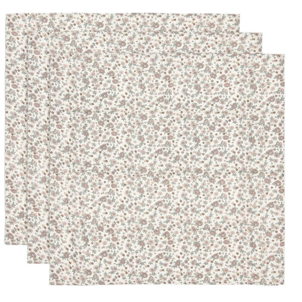 Jollein - Hydrofiele Doek Small 70x70cm - Retro Flowers (3pack)