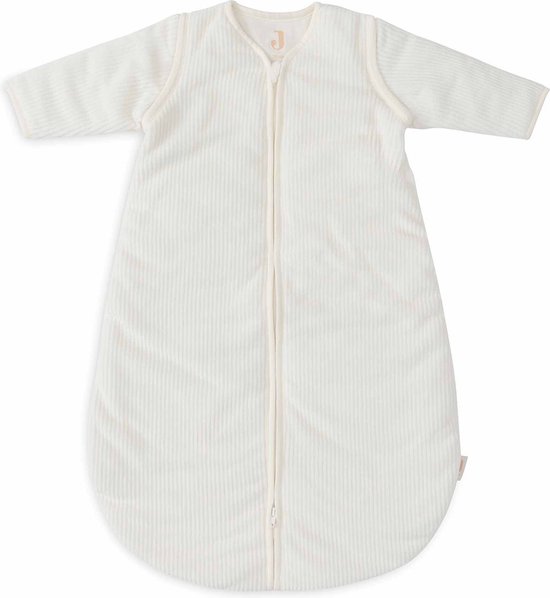 Jollein - Slaapzak met Afritsbare Mouw Rond - 60cm - Rib Ivory