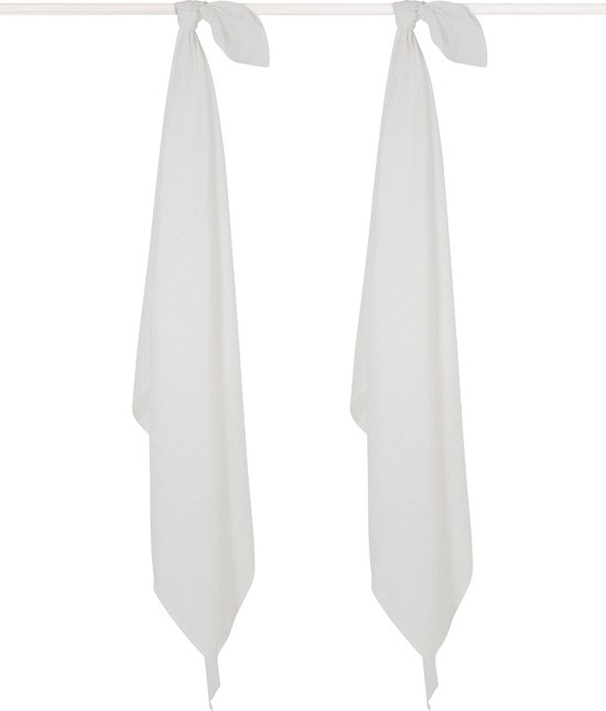 Jollein - Tetra/ hydrofiel multidoek large115x115 white (2pack)