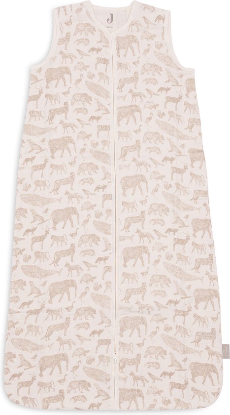 Jollein - Slaapzak Hydrofiel 110cm Animals Nougat