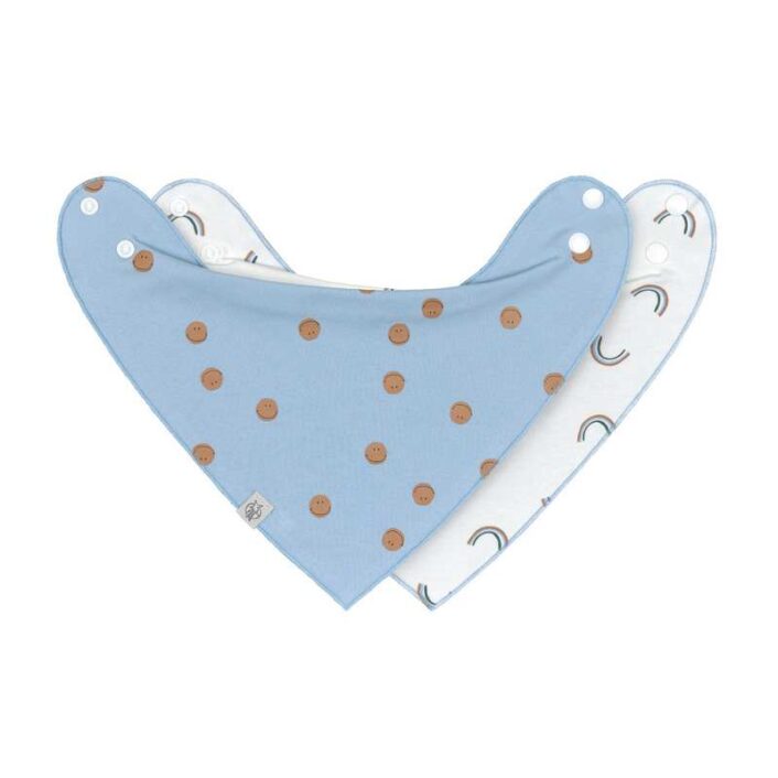 Lassig - Bandana 2pack Smiley en Regenbogen