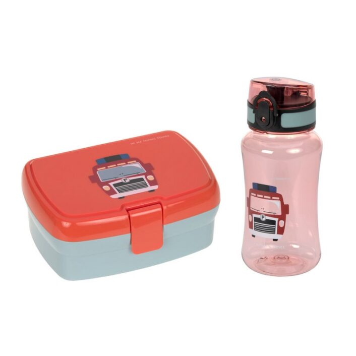 Lassig - Lunch Set - Tiny Drivers - Fire Engine