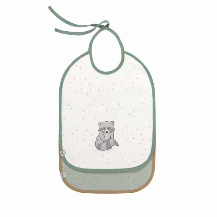 Lassig - Medium Bib - About Friends Racoon - 2stuks