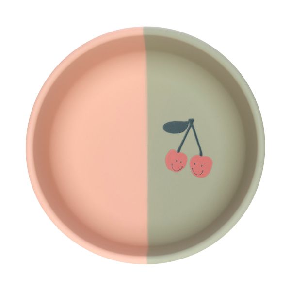 Lassig - Silicone Bowl Happy Fruits Cherry