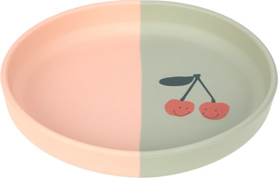 Lassig - Silicone Plate Happy Fruits Cherry