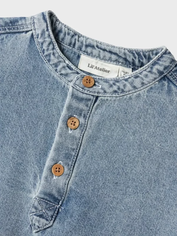 Lil Atelier - Mini Fundo SS Loose Denim Shirt