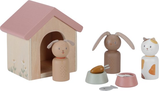 Little Dutch - Aanvulset Poppenhuis Huisdieren FSC