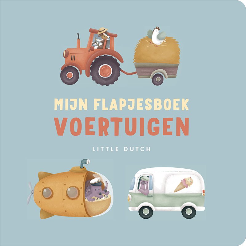 Little Dutch - Kinderboek Mijn Flapjesboek – Voertuigen