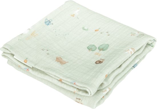 Little Dutch - Swaddle Doek Hydrofiel 120 x 120 Little Farm
