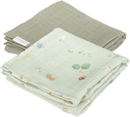 Little Dutch - Swaddle doeken set hydrofiel 70 x 70 - Little Farm