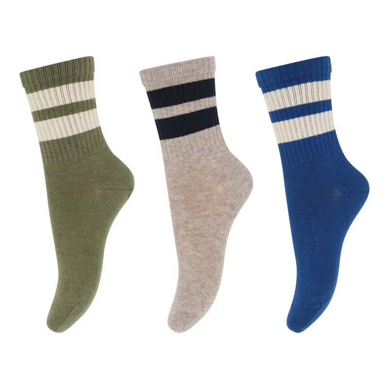 MP Denmark - Anker Socks 3 Pack - Dusty Blue