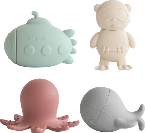 Mushie - Bath Set 4 Pack - Sealife