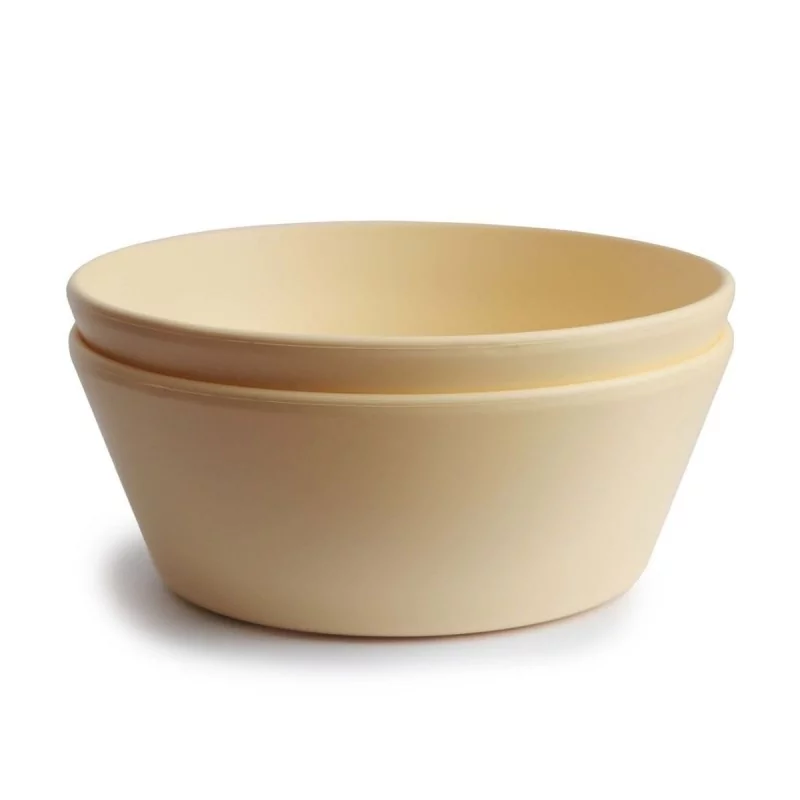 Mushie - Bowl Round - Pale Daffodil