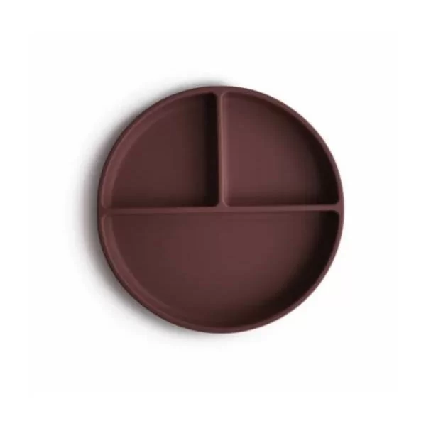Mushie - Silicone Plate - Woodchuck