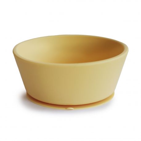 Mushie - Silicone Plate (kleur: Pale Daffodil)