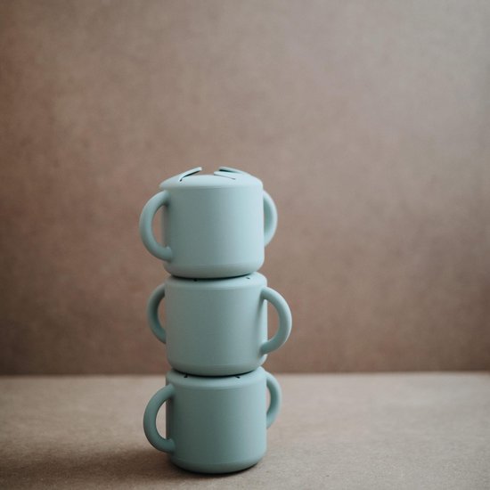 Mushie - Snack Cup Cambridge blue