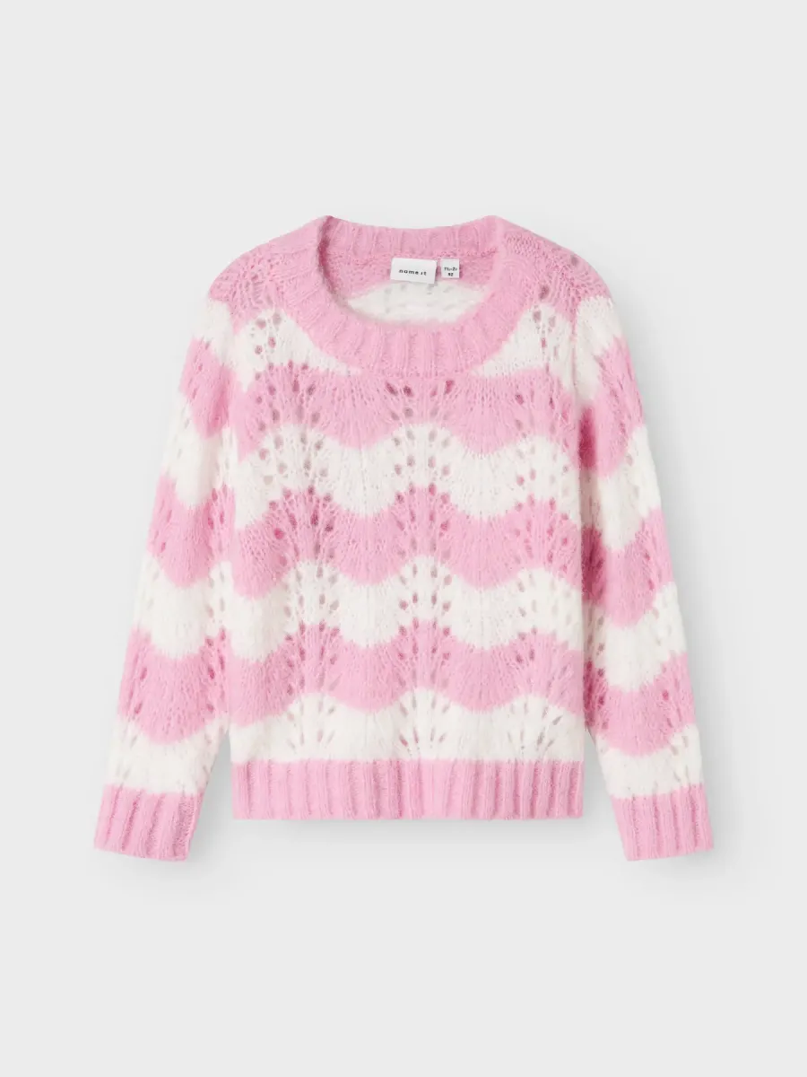 Name It - Damilla LS Knit Trui- Pink Frosting