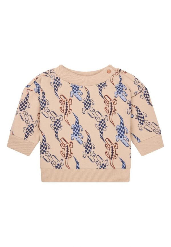 Noppies - Boys Sweater Oroville Long Sleeve - Animals Pattern/Sand/Nude