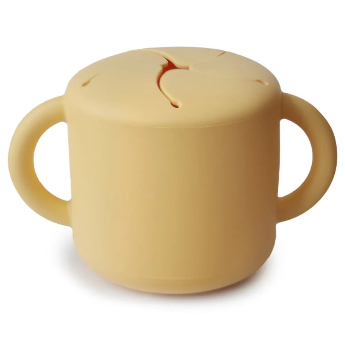 Mushie - Snack Cup (kleur: Pale Daffodil)