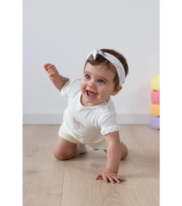 Feetje - Short Streep Badstof Sunshine - Geel