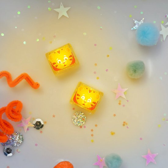 Glo Pals - Character Daniel Tiger - Light-up cubes - Geel/oranje