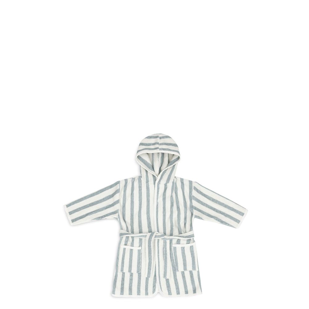 Jollein - Badjas 3*4 jaar - Stripe Terry Sea Green GOTS