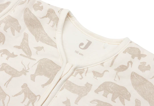Jollein - Slaapzak met afritsbare mouw 110cm - Animals Nougat