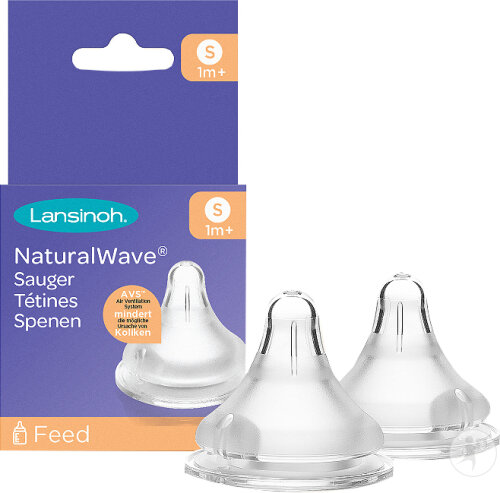 Lansinoh - Speen Natural Wave Flow S 1mnd+ 2-Pack