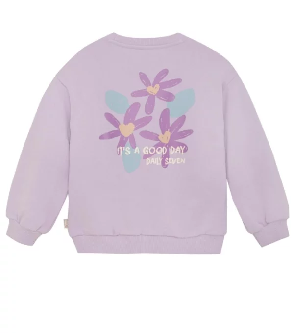 Daily 7 - Sweater Flower BackPrint - Dusty Lilac