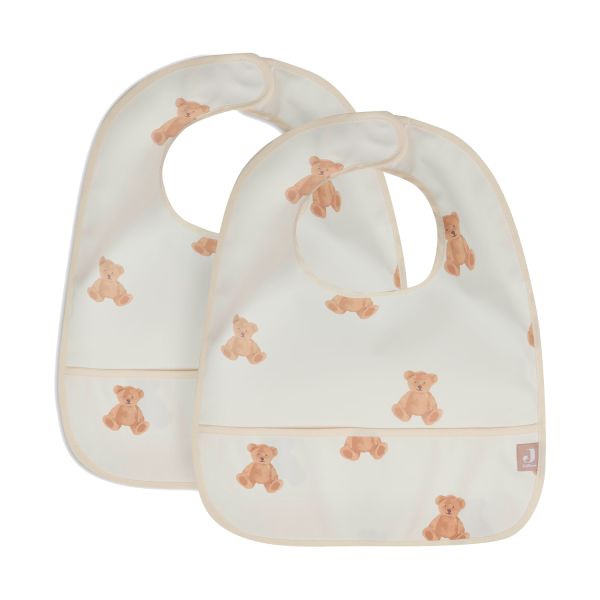 Jollein - Slab Waterproof - Teddy Bear - 2pack