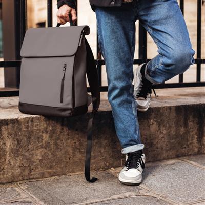Béaba Oslo Luiertas - Rugzak - 19L - Waterdicht - Incl Verzorgingsmatje - Mineral Grey - Grijs