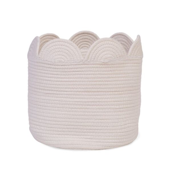 Childhome - Mand bloem - 30x30x30cm - Katoen - Ecru