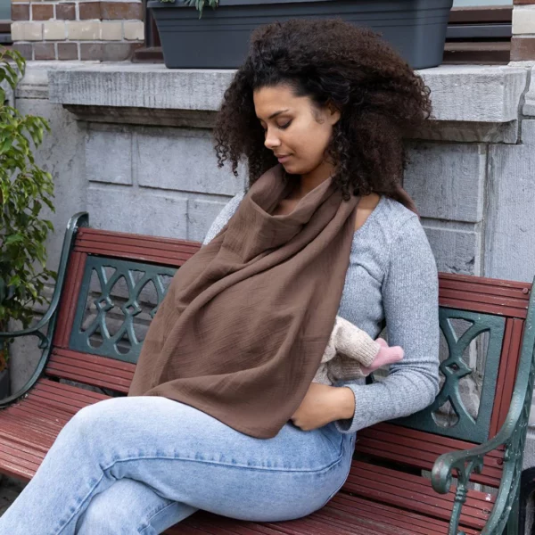 Doomoo - Mom'N Play - Borstvoedingsdoek/-sjaal Chocolate