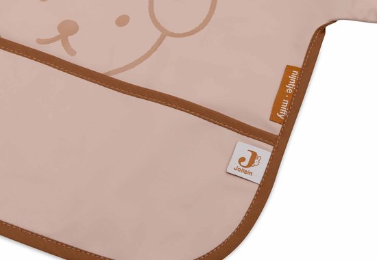Jollein - Slab Waterproof met Mouw Miffy Peekaboo Wild Rose