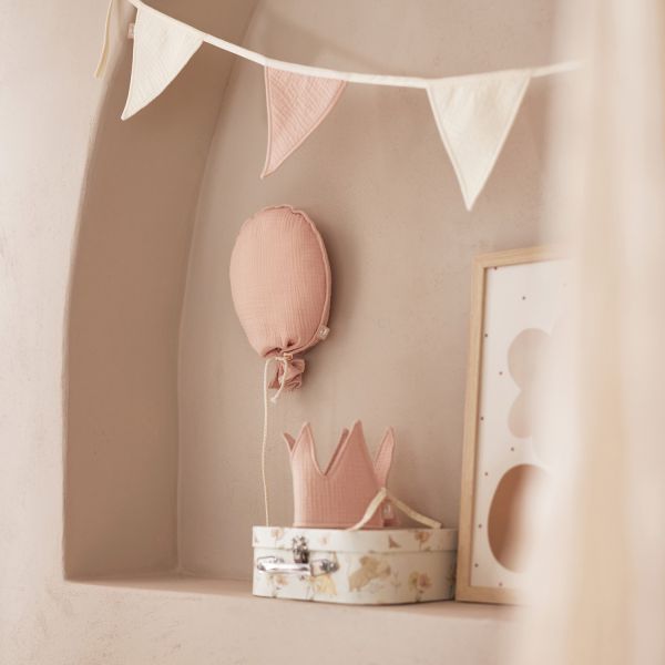 Jollein - Vlaggenlijn 200*17cm - Wild Rose/ Ivory