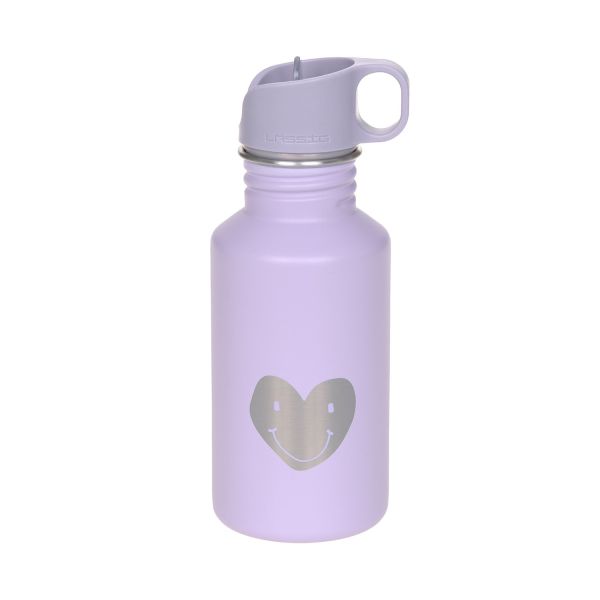 Lässig - Fles Stainless Steel Little Gang Heart Lilac