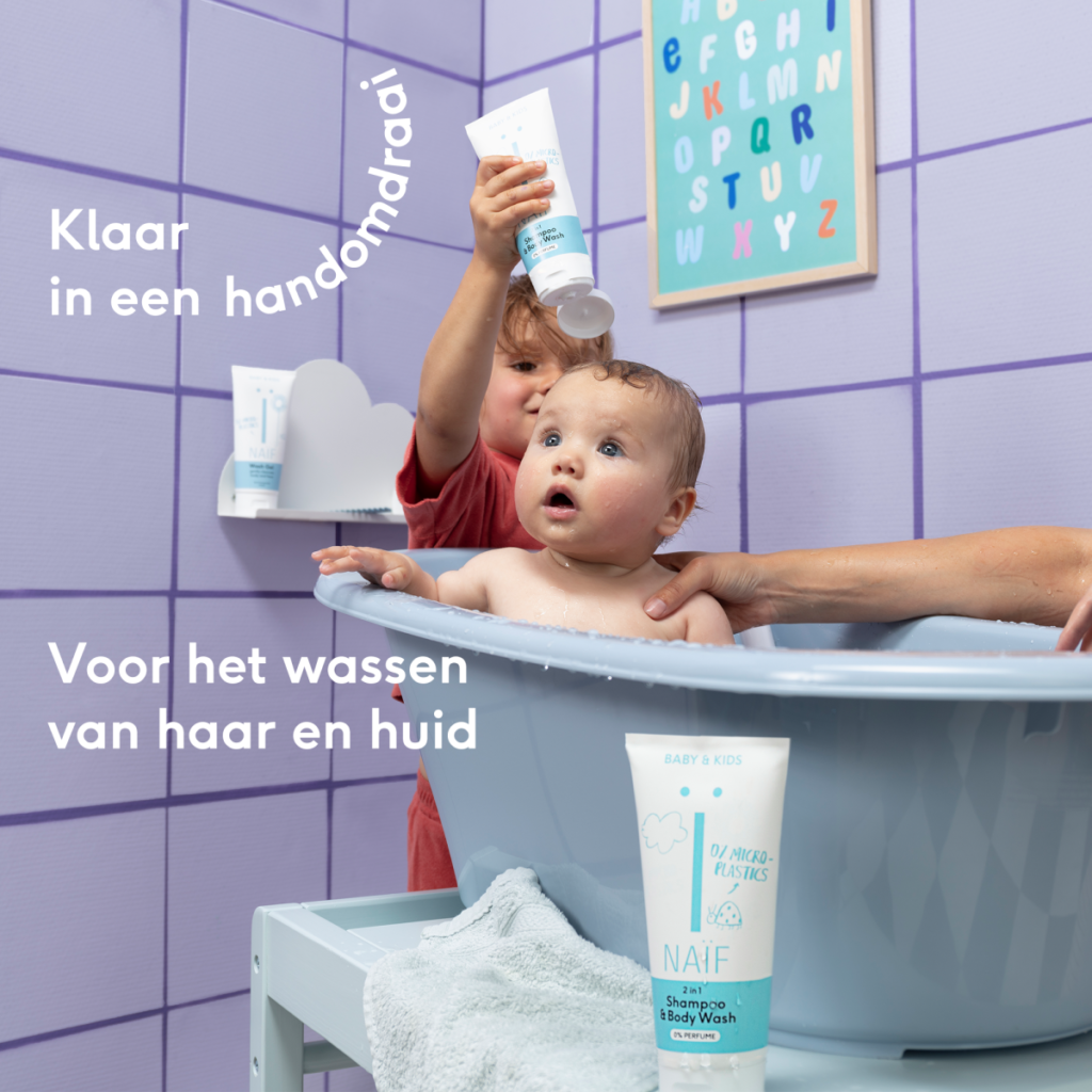 Naif - 2-in-1 Shampoo & Body Wash voor Baby & Kids 200ml 0% Parfum