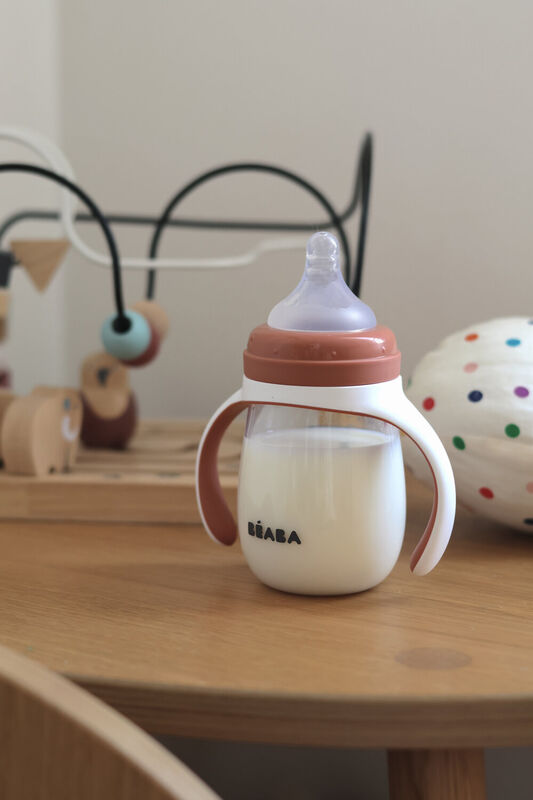 Béaba - 2-in-1 Meegroeifles 210ml - Terracotta