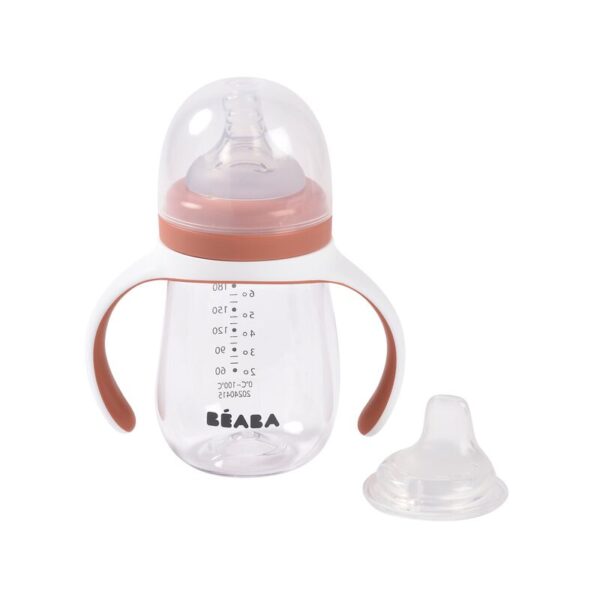 Béaba - 2-in-1 Meegroeifles 210ml - Terracotta