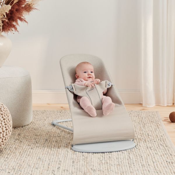 BabyBjorn - Wipstoeltje Bliss 3D Jersey Lichtbeige