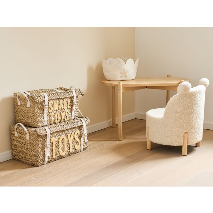 Childhome - Mand bloem - 30x20x15CM- Katoen - Ecru