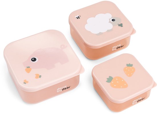 Done By Deer - Snack Box 3 set Tiny Farm Powder